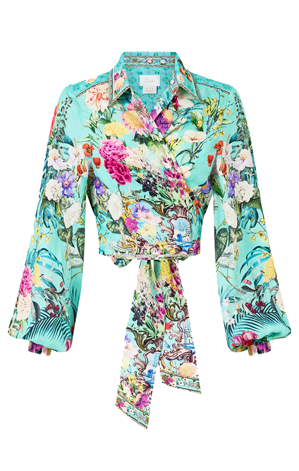 Cropped Wrap Shirt