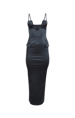 U Plunge Maxi Dress