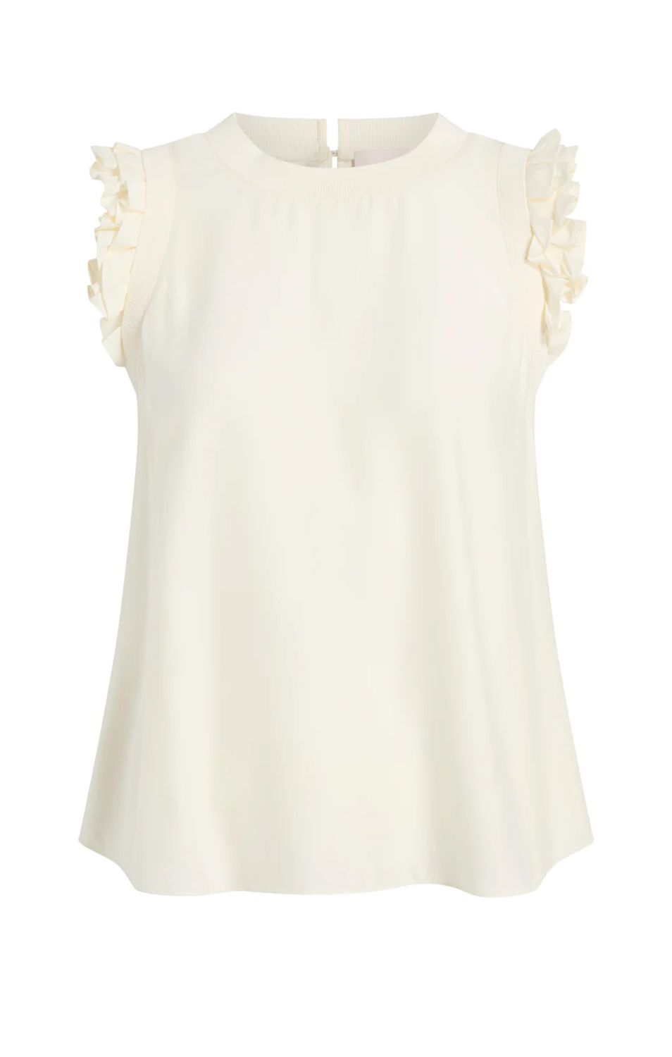 Woven Ruffle Lenore Top