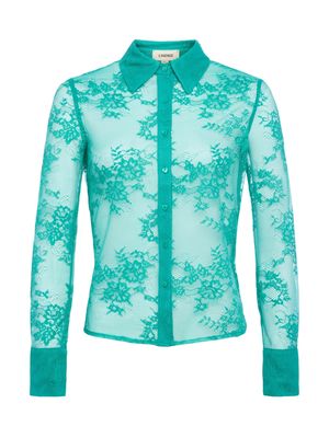 Maia Lace Buttondown Bls