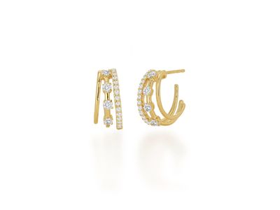 14ky diamond earring