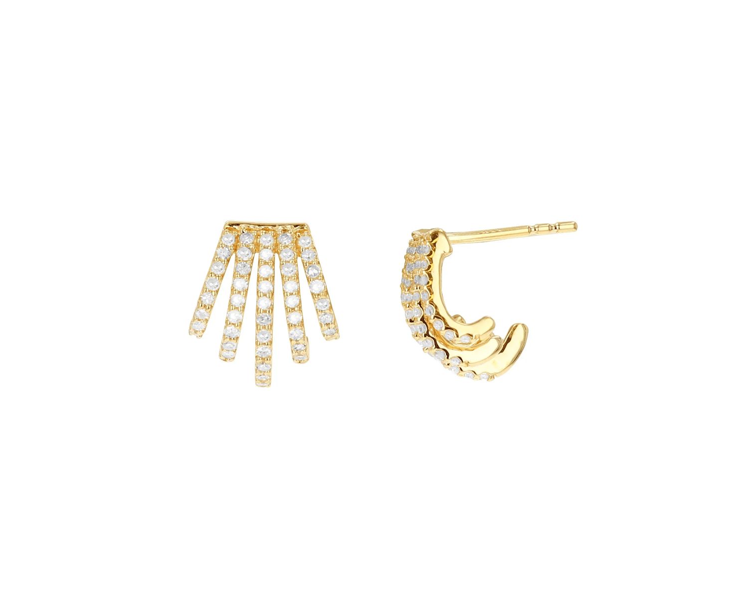 14ky diamond earing 9439