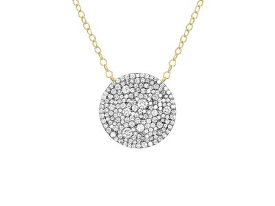 14ky white diamond blk rhod necklace