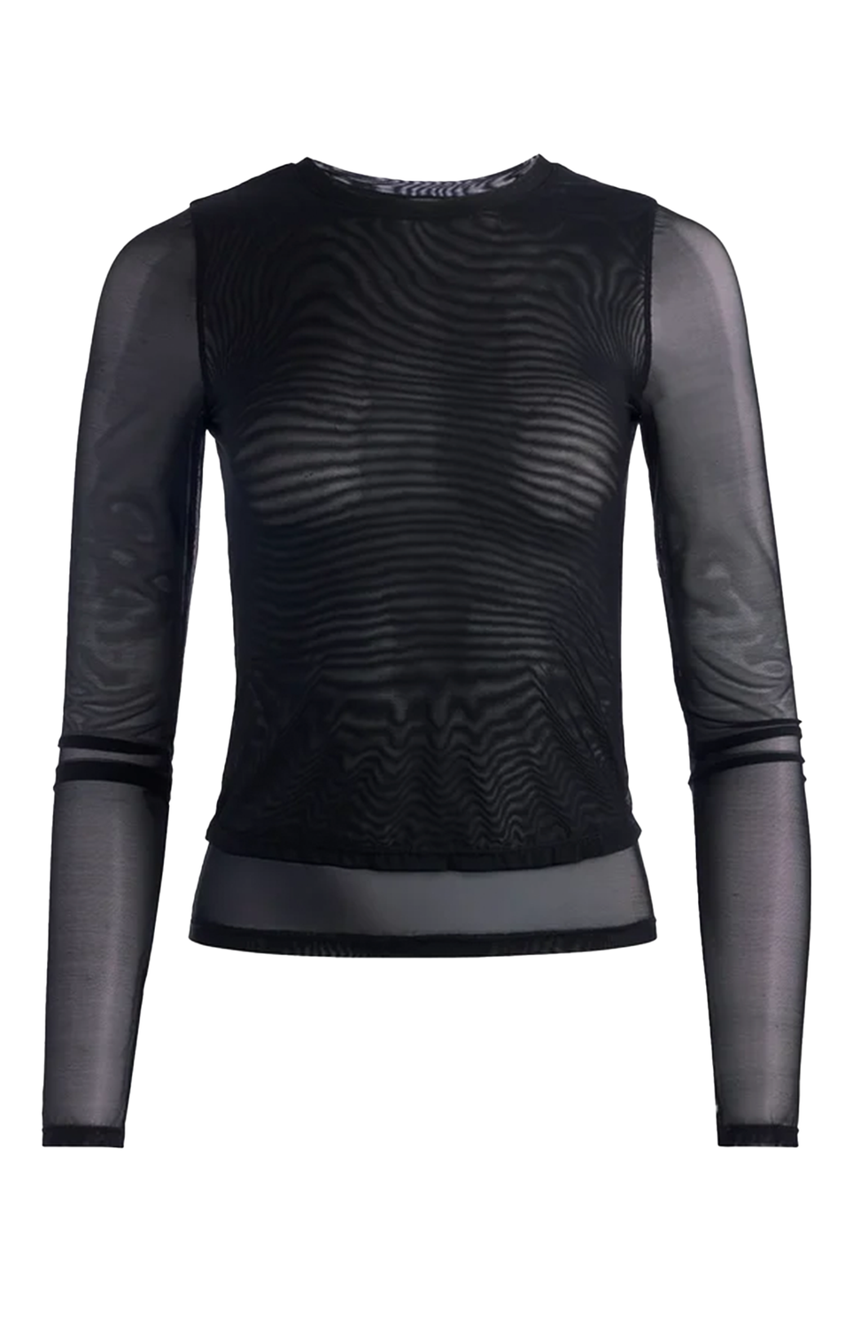 Delaina Ls Layered Mesh Top