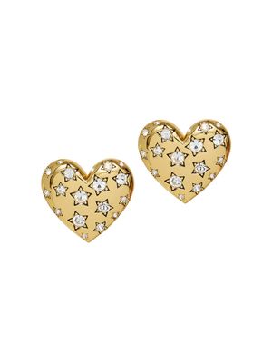 Celestial Heart Button Earring