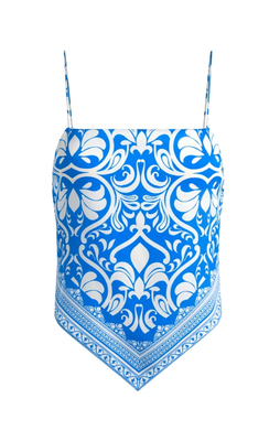 Yuri Spaghetti Strap Scarf Top