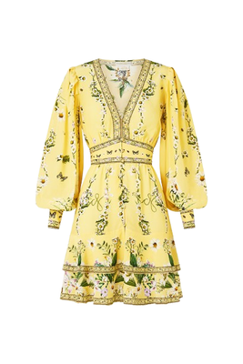 Button Front Frill Dress