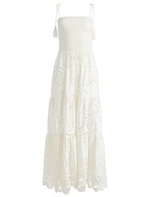 Marna Tiered Maxi Tie Strap Dress