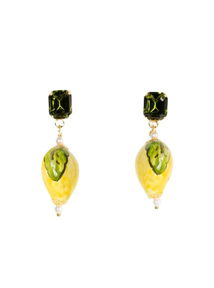Pendientes corto de ceramica