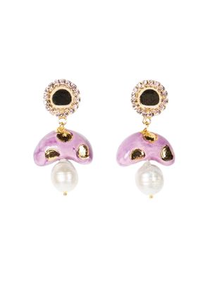 Pendientes cortos de ceramica