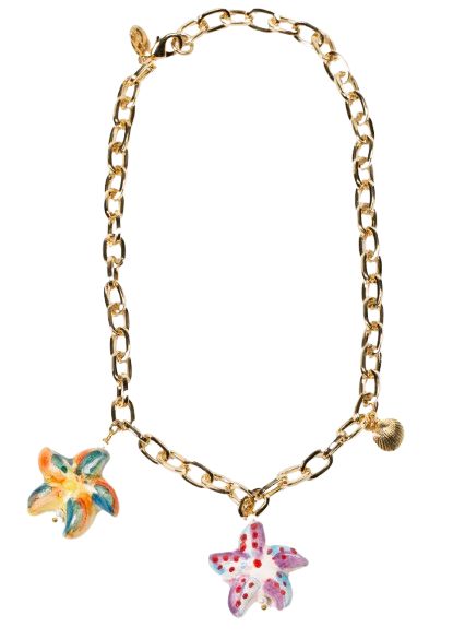 Collar corto de ceramica