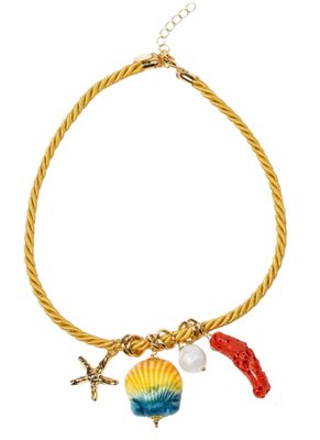 Collar corto de ceramica