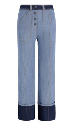 Contrast Cuffed Benji Pant