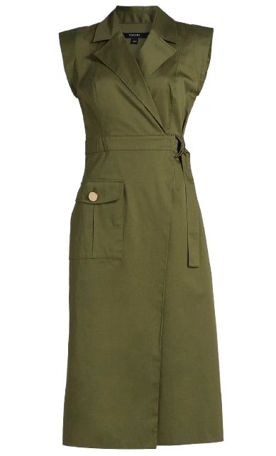 Silvia Safari Wrap Midi Dress