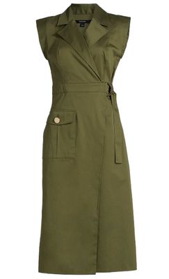 Silvia Safari Wrap Midi Dress