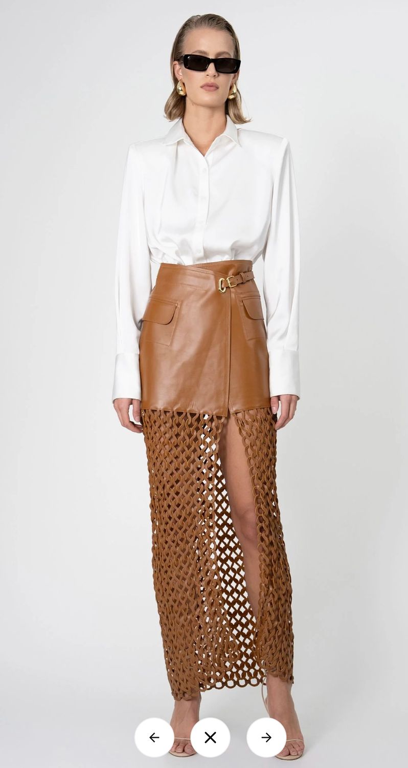 Kallan Leather Skirt