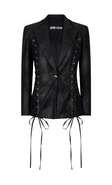 Slim Criss Cross Jacket Suede