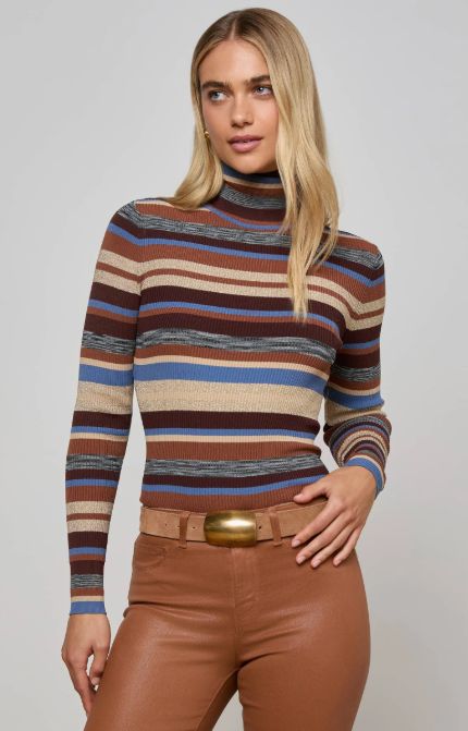Olene Stripe Turtleneck