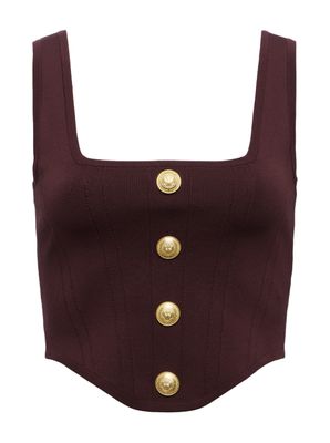 Saga Square Neck Knt Crst