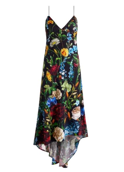 Luciana Deep V Asymm Slip Dress