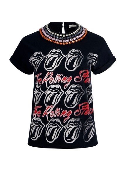 Maxie Embell Cropped Band Tee
