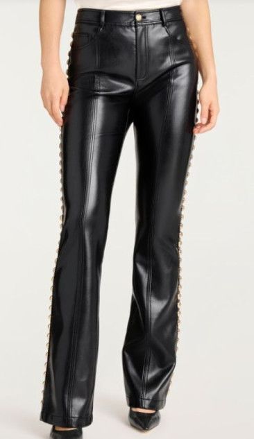 Studded Shailene Pant, Size: 10, Color: Black Gold