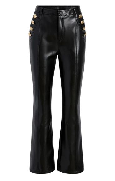Vegan Leather Cropped Suzette Pant