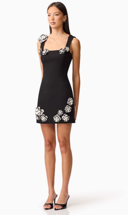Marina Mini Dress, Color: Black White, Size: Xs