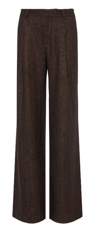 Allanah Mid Rise Trouser, Color: Brown Bronze Multi, Size: 2