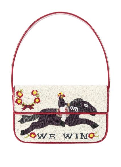 Tommy Beaded Bag, Color: Derby