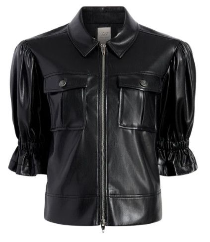 Lite Vegan Leather Holly Jacket, Color: Black, Size: Xs