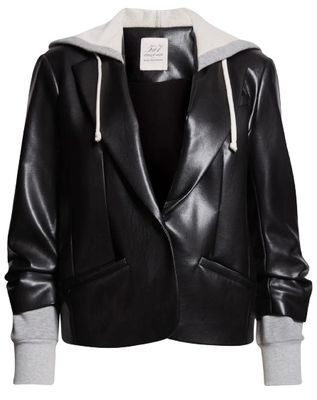Vegan Leather Le Petit Hooded Khloe Jacket