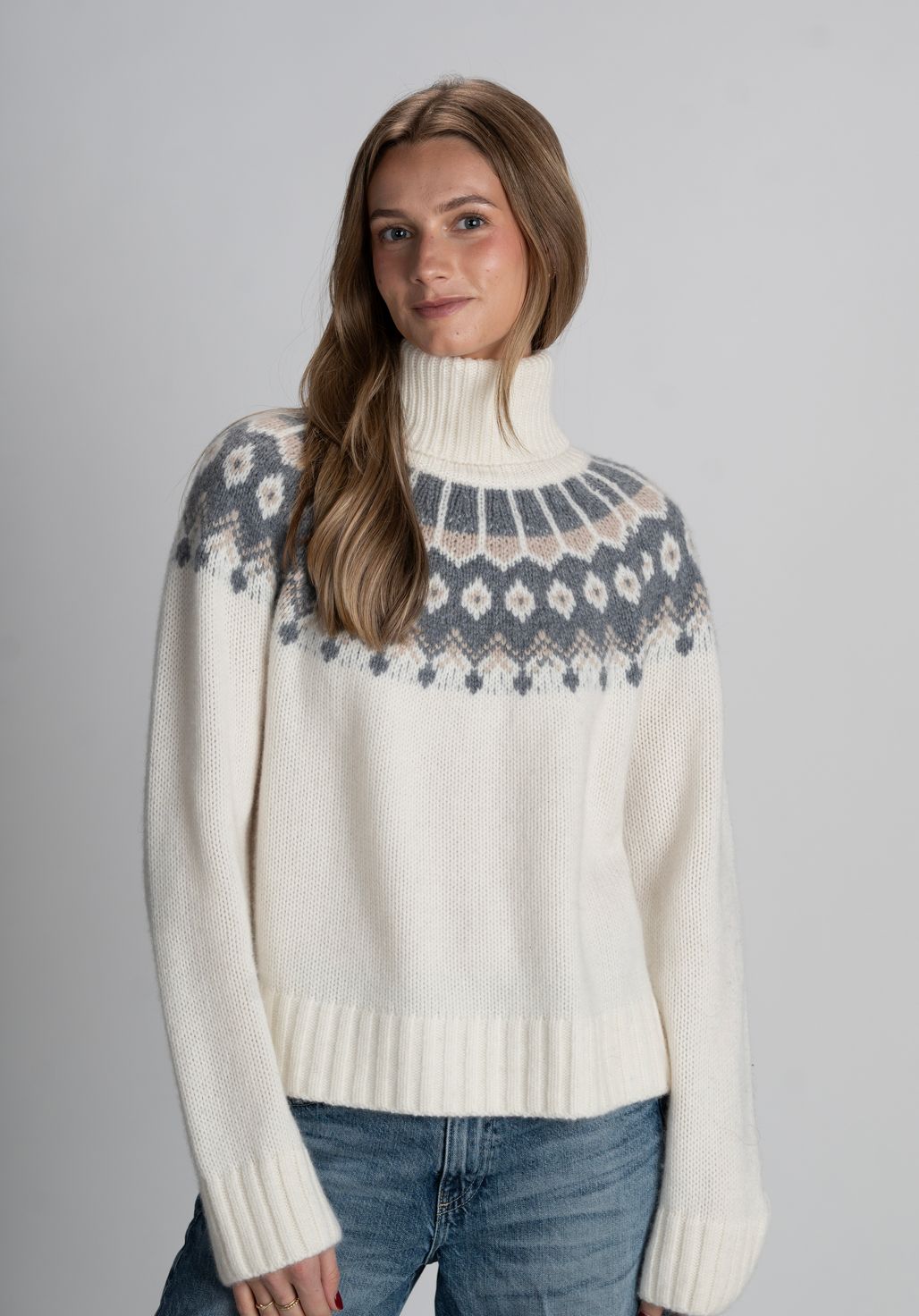Riley Intarsia Turtleneck
