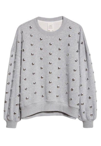 All Over Studded Brandy Pullover