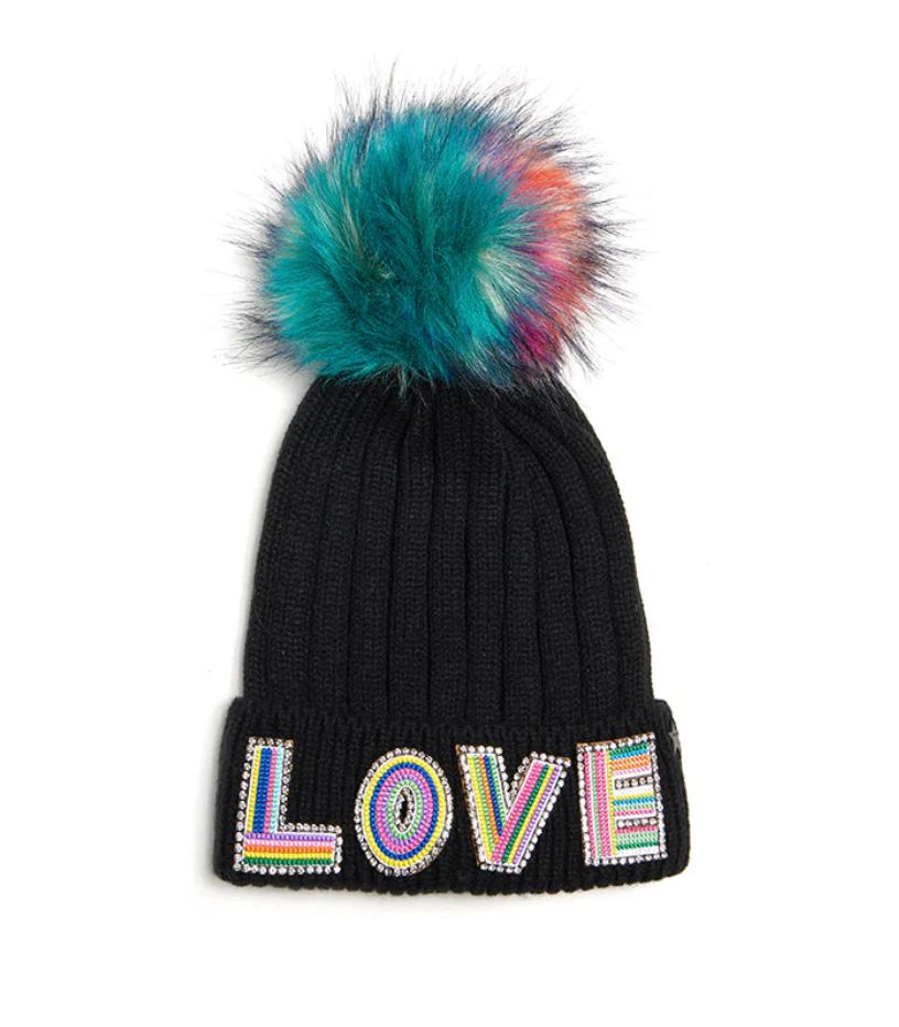 Knit Love Hat, Color: Black