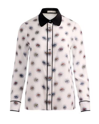 Willa Combo Collar Plkt Top W Piping