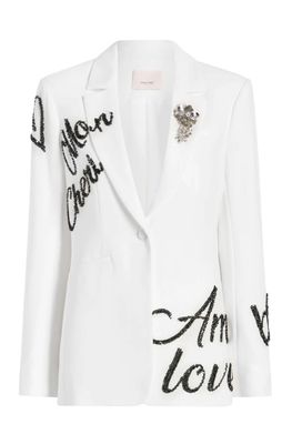 Crushed Sequin Loveletter Karlie Blazer