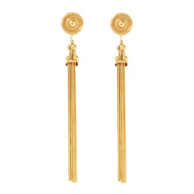 Boucles d'oriele pompon xxl