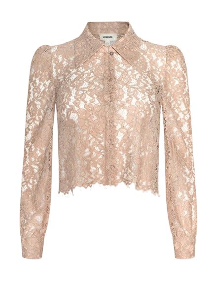 Anita Lace Button Top