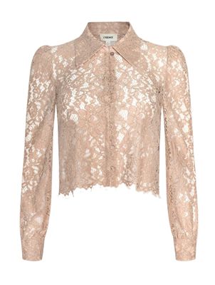 Anita Lace Button Top