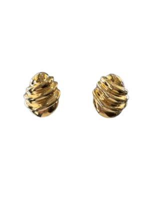 Mar Gold Shell Clip On Earring