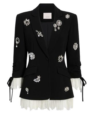 Crystal Brooch Roxie Blazer