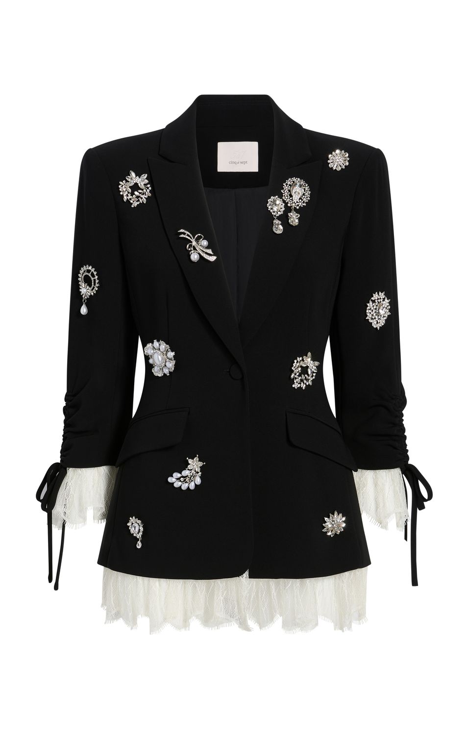 Crystal Brooch Roxie Blazer