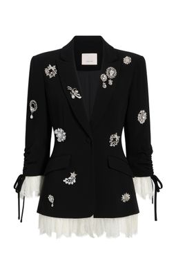 Crystal Brooch Roxie Blazer