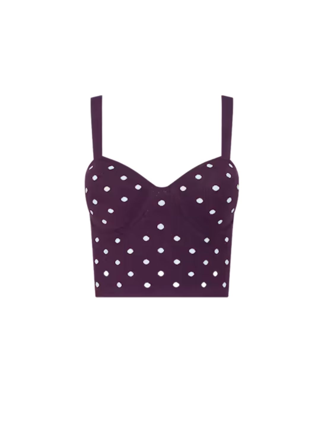 Tula Polka Dot Bra Knit Top