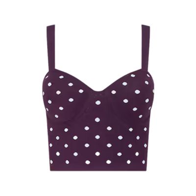 Tula Polka Dot Bra Knit Top