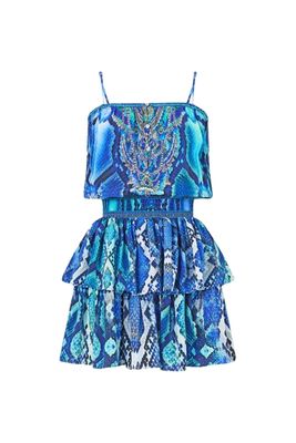 Shirred Waist Mini Dress