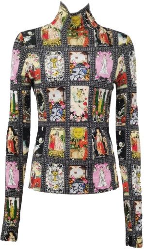 delaina ls trtlnk top, Color: enchanted tarot, Size: S