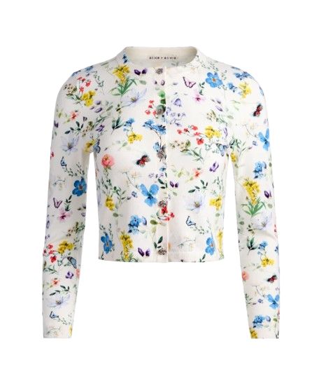 carson printed cardigan