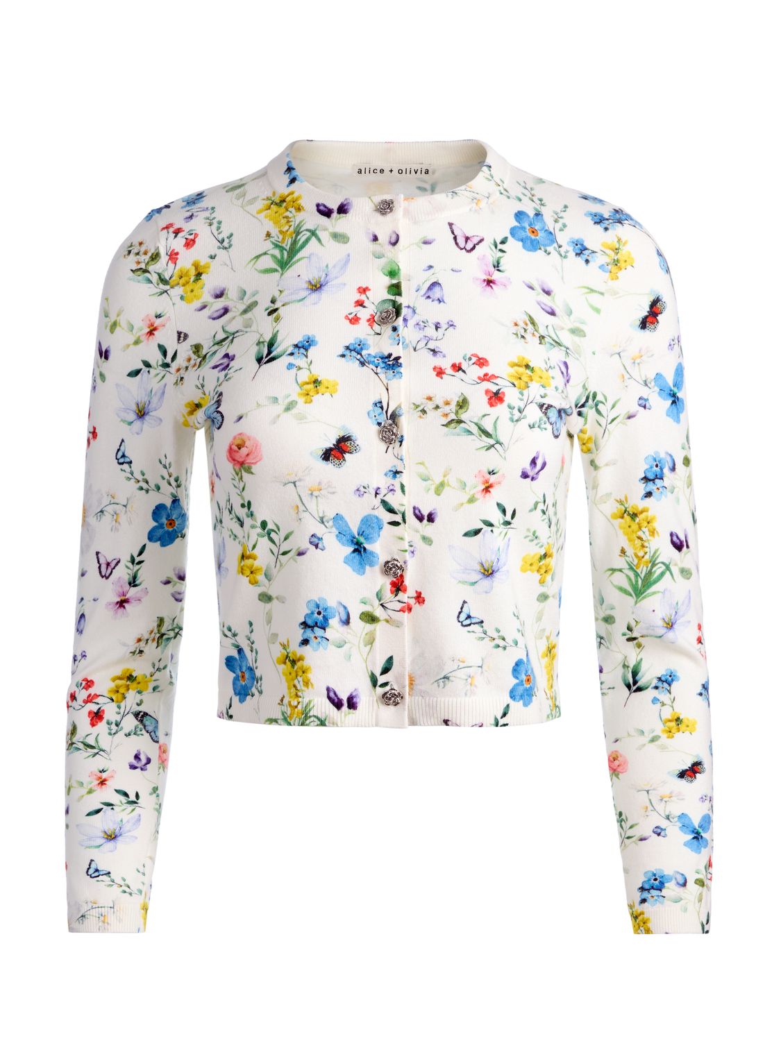 carson printed cardigan